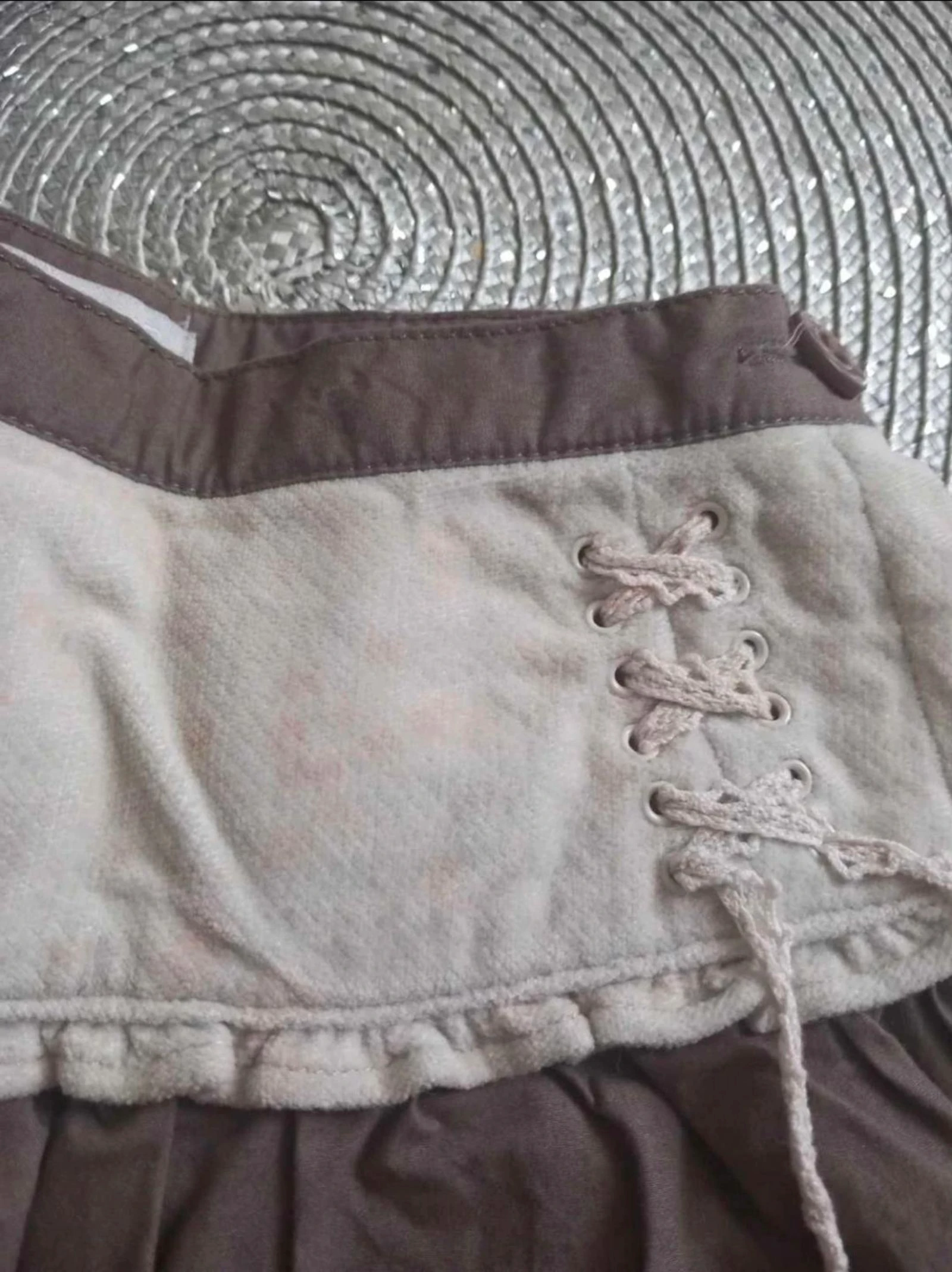 Girls' Jodhpur skirt brown and beige 24 months – photo 2